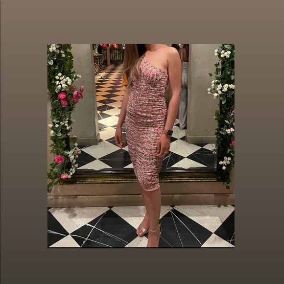 One shoulder floral midi dress - Picture 3 of 3